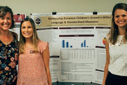 SCSD students at research poster session