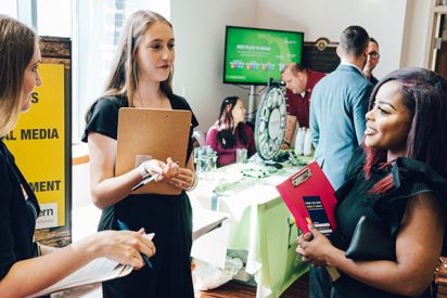 Student at the Career Fair